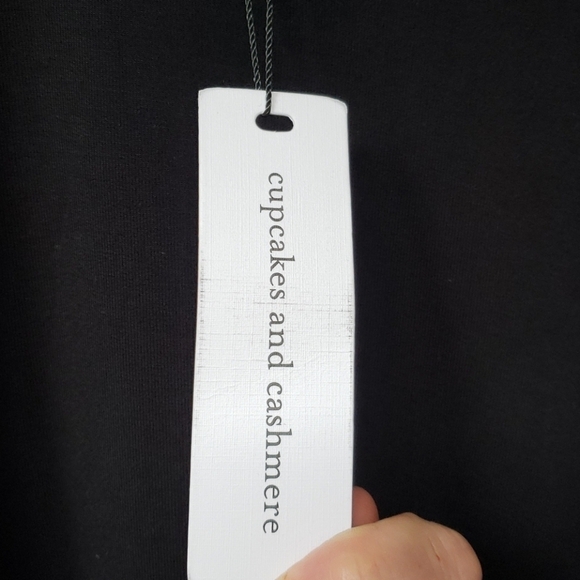 Anthro Cupcakes & Cashmere Hyde Black Dress cold shoulder - Picture 10 of 12